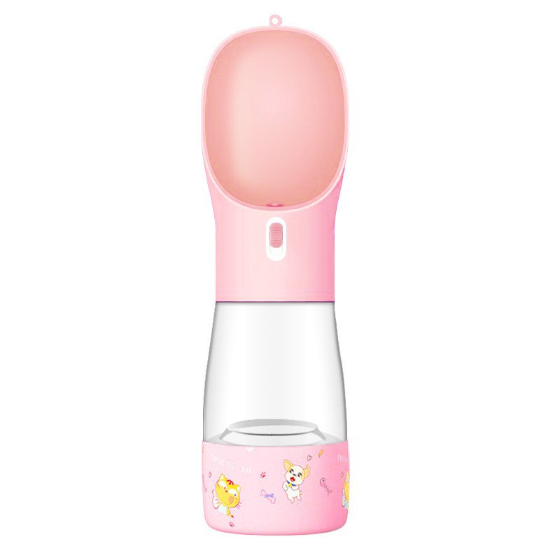 Portable Dog Water Bottle with Bowl