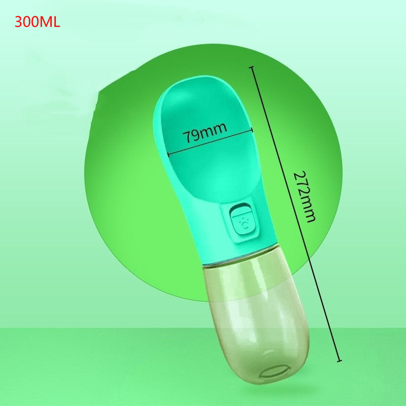 Portable Dog Water Bottle with Bowl