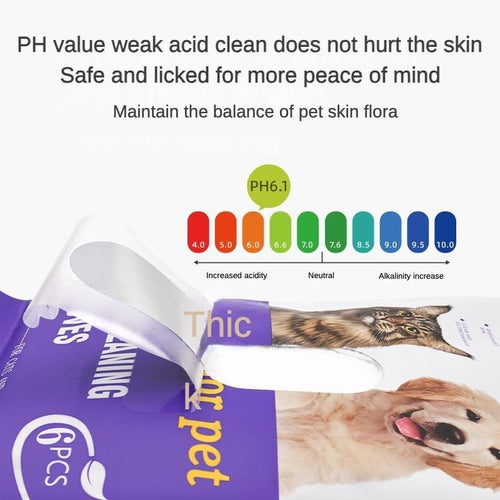 Dog grooming wipes for sensitive skin alcohol-free daily use