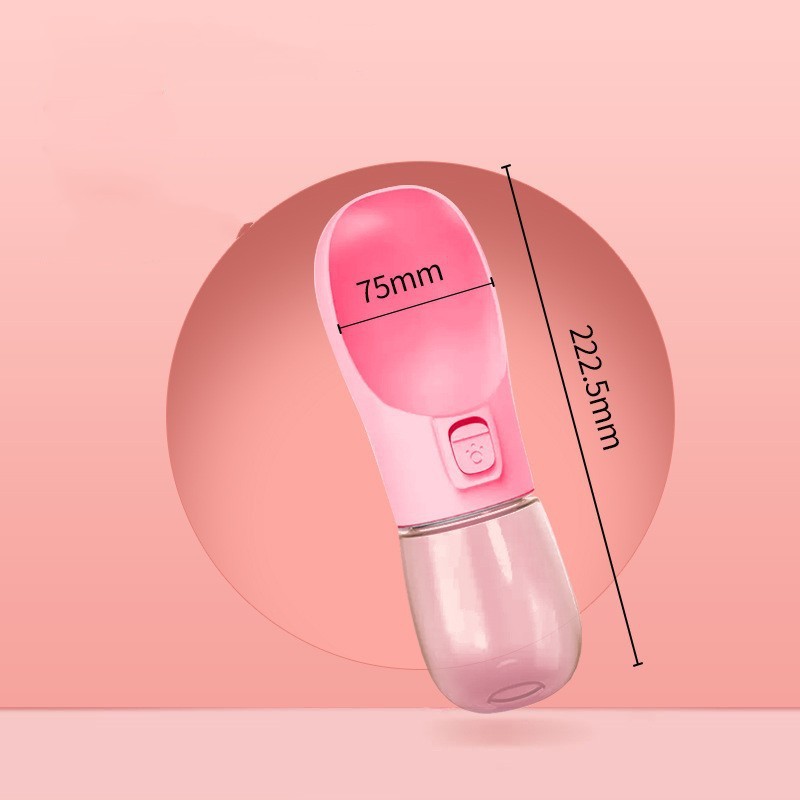 Portable Dog Water Bottle with Bowl