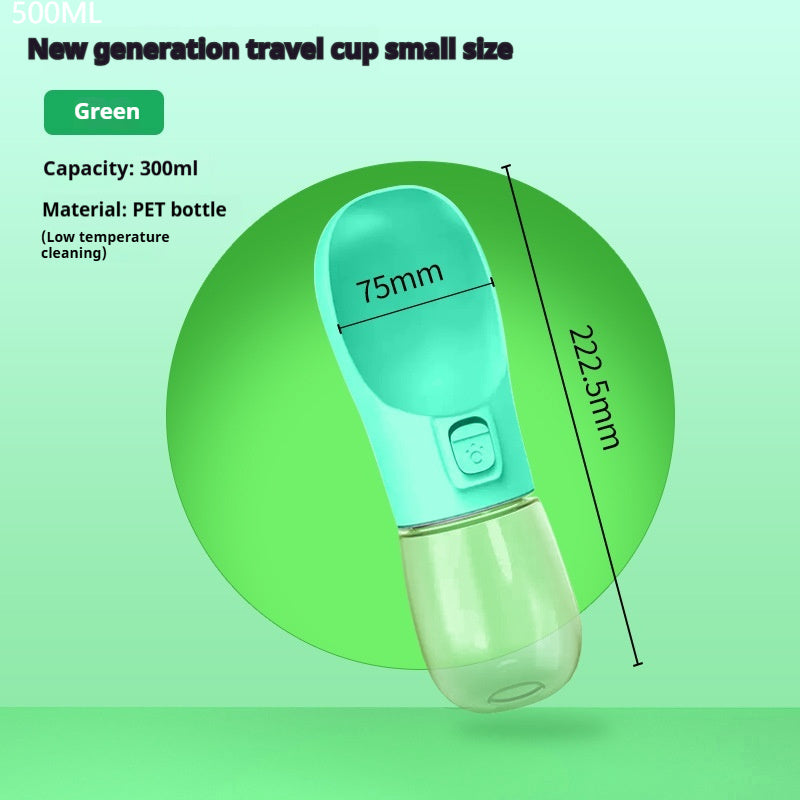 Portable Dog Water Bottle with Bowl