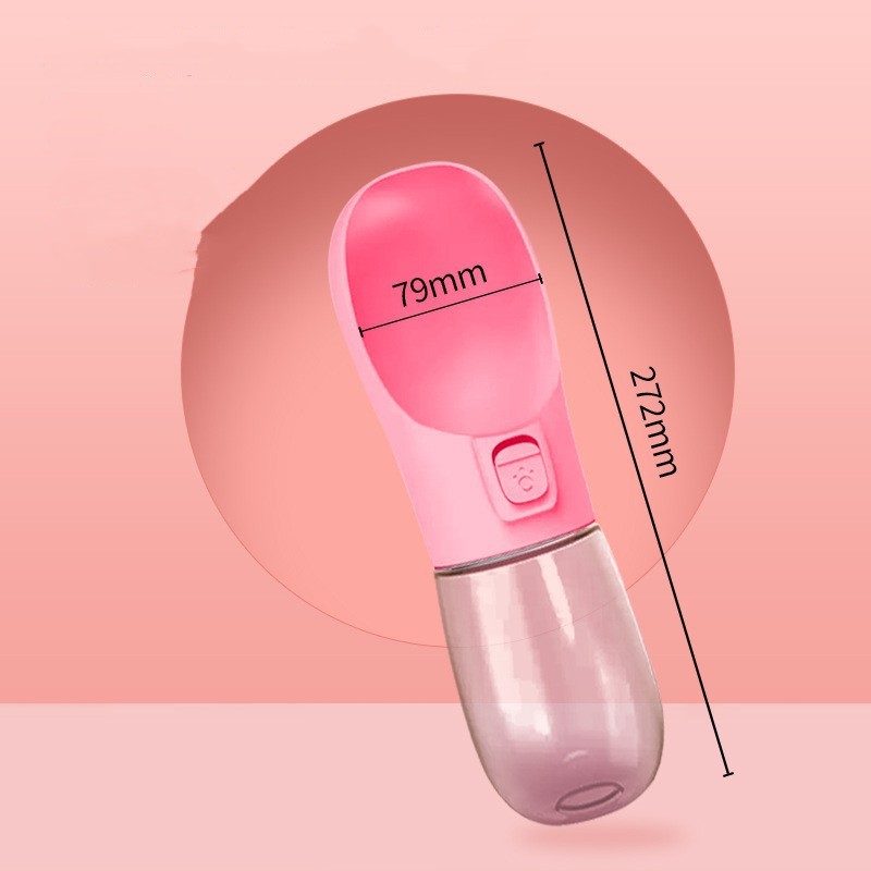 Portable Dog Water Bottle with Bowl