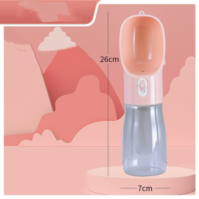 Portable Dog Water Bottle with Bowl