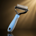 2-in-1 Dog Grooming Comb, Wide Tooth for Deshedding and Undercoat